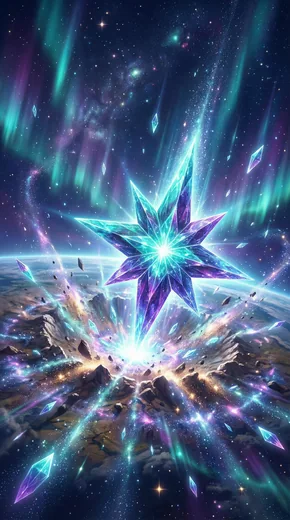 A celestial fragment falls.