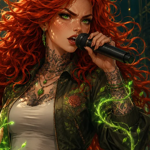 Rose performing.