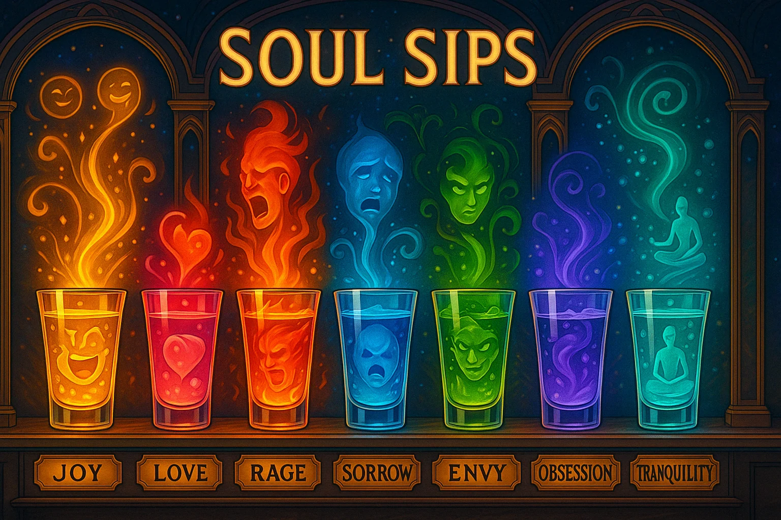 Existing illustration of Soul Sips.