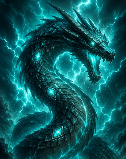 Existing illustration of Ten - The Lightning Serpent.